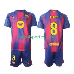 Camiseta FC Barcelona Pedri 8 Niño Primera Equipación 2025/2026